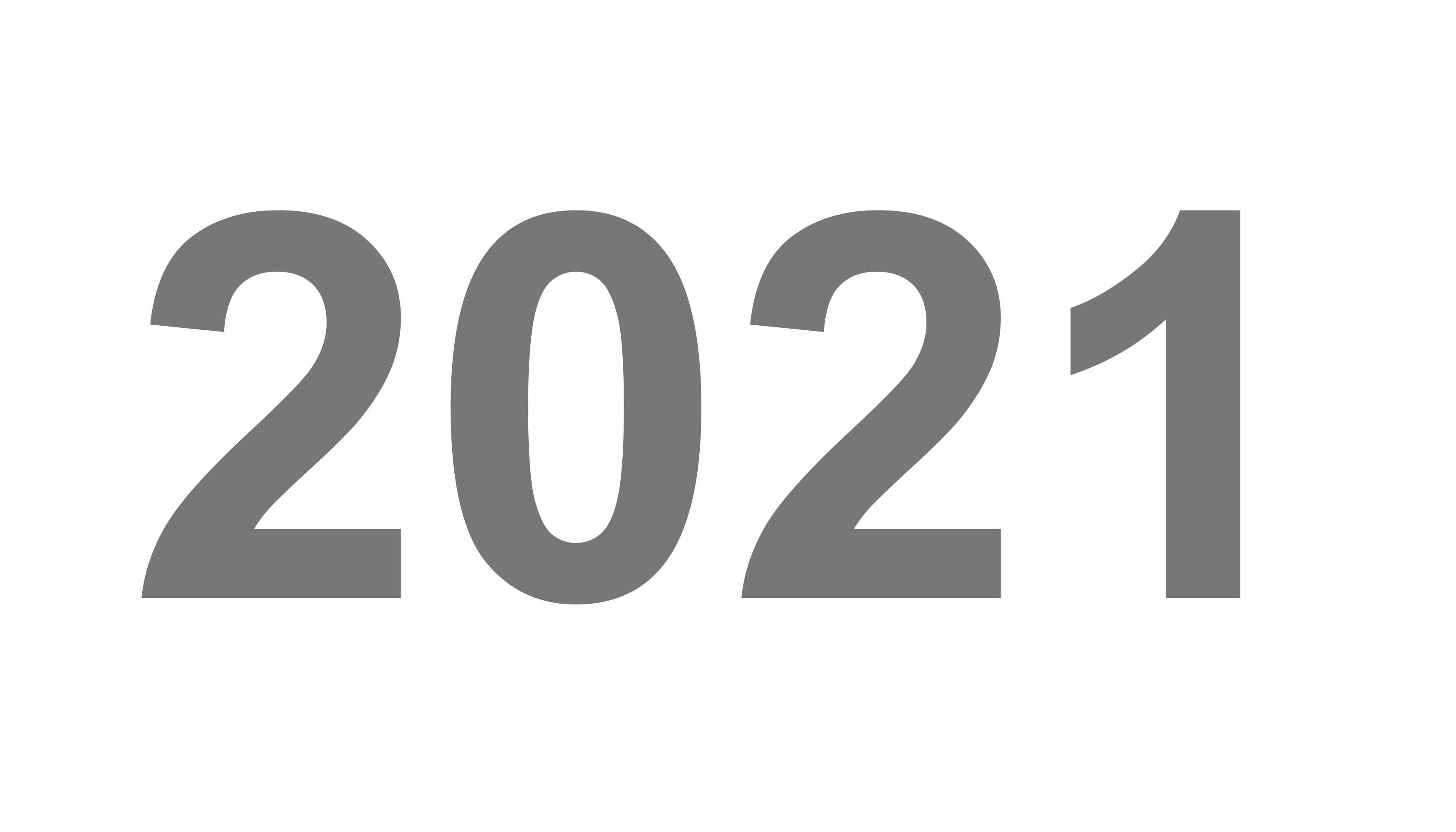2021 Gray Text Happy New Year Transparent PNG