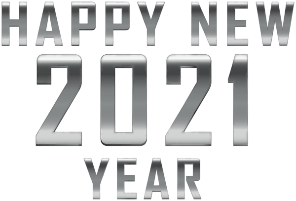 2021 Happy New Year Text Effect Transparent PNG