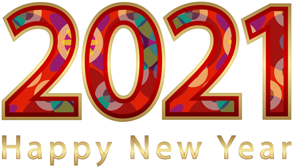 2021 New Year Text Style PNG