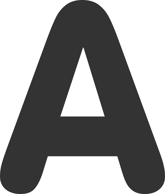Alphabet A PNG Background