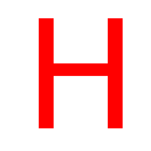 Alphabet H Transparent Image