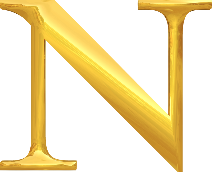 Alphabet N PNG Background