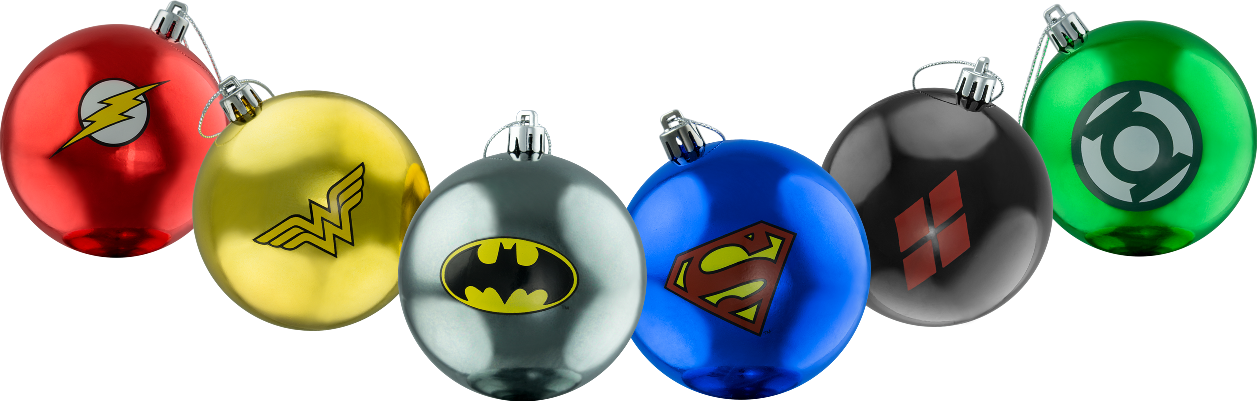 Christmas Baubles Colorful PNG