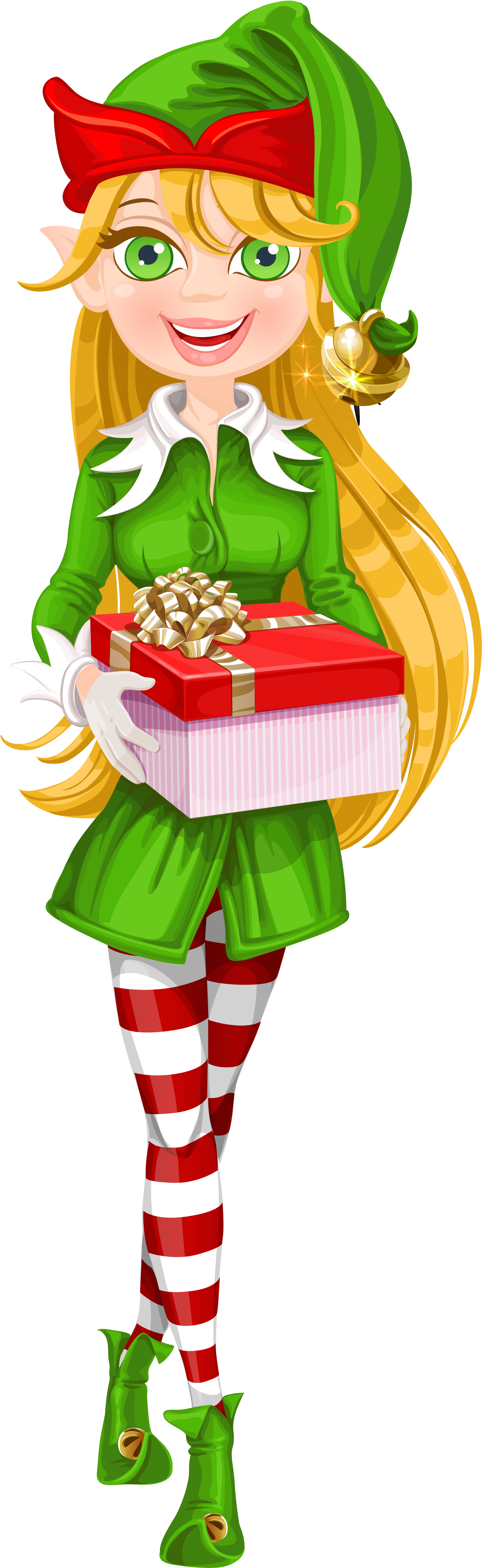 Christmas Elf Girl PNG