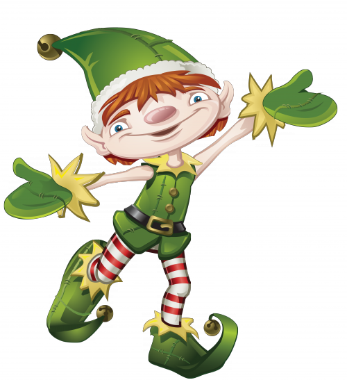 Christmas Elf Green Clothes PNG