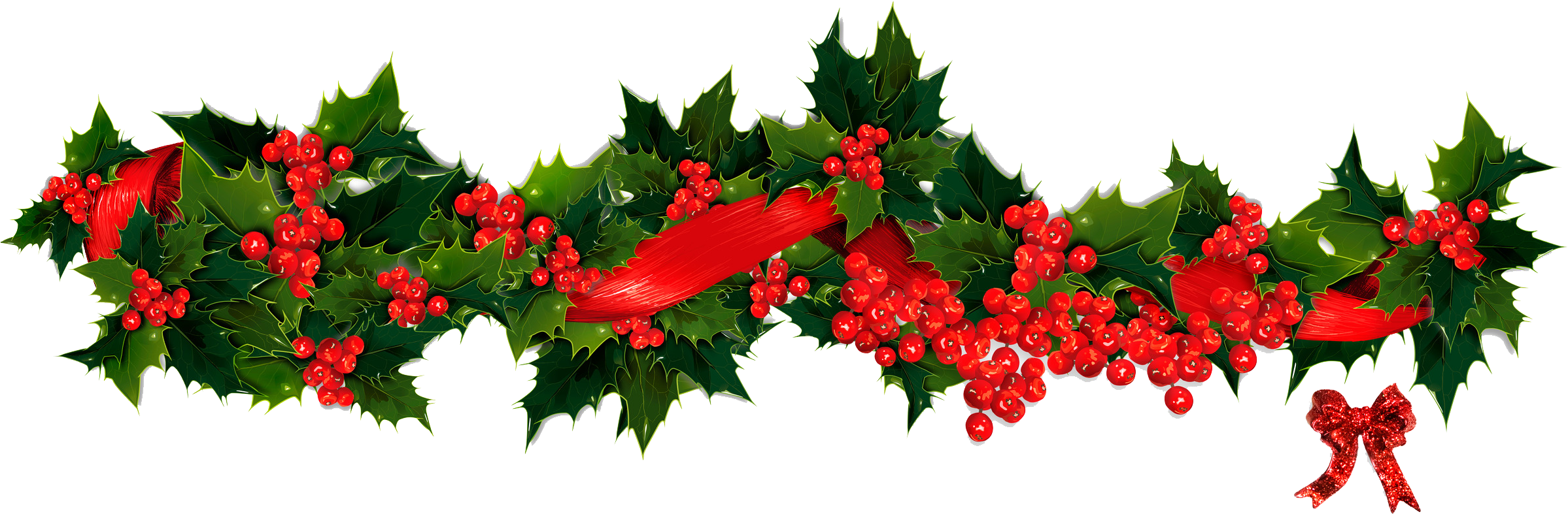 Christmas Garland Red PNG