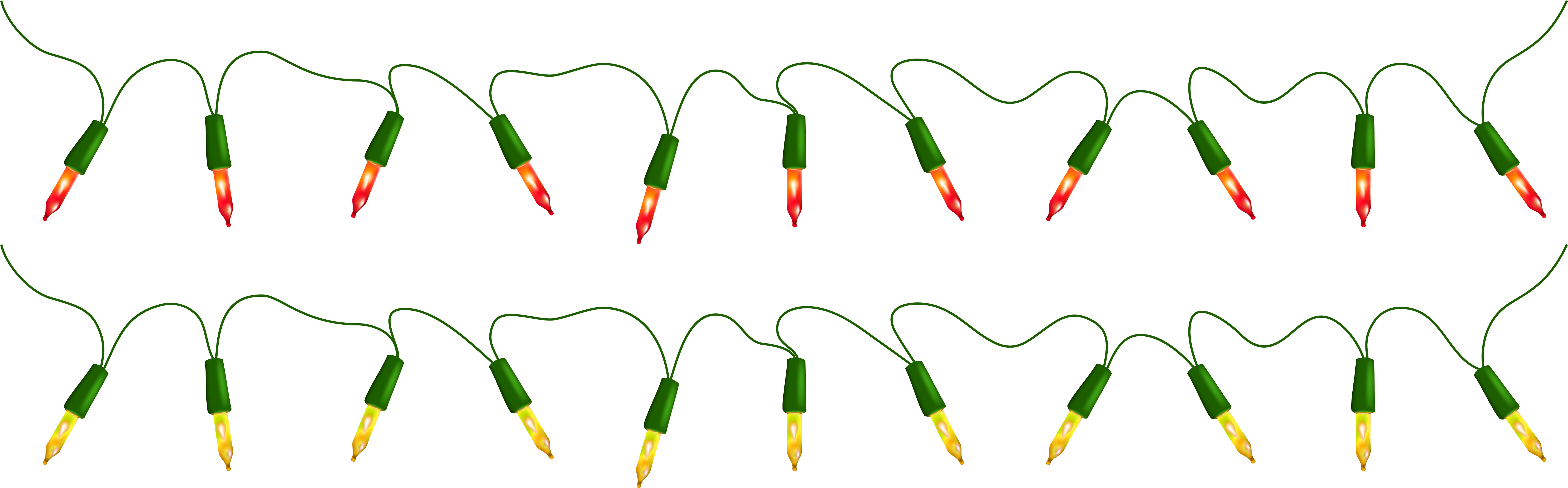 Christmas Lights Decoration Lines PNG