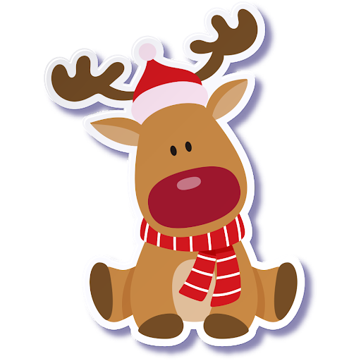Christmas Reindeer Design PNG