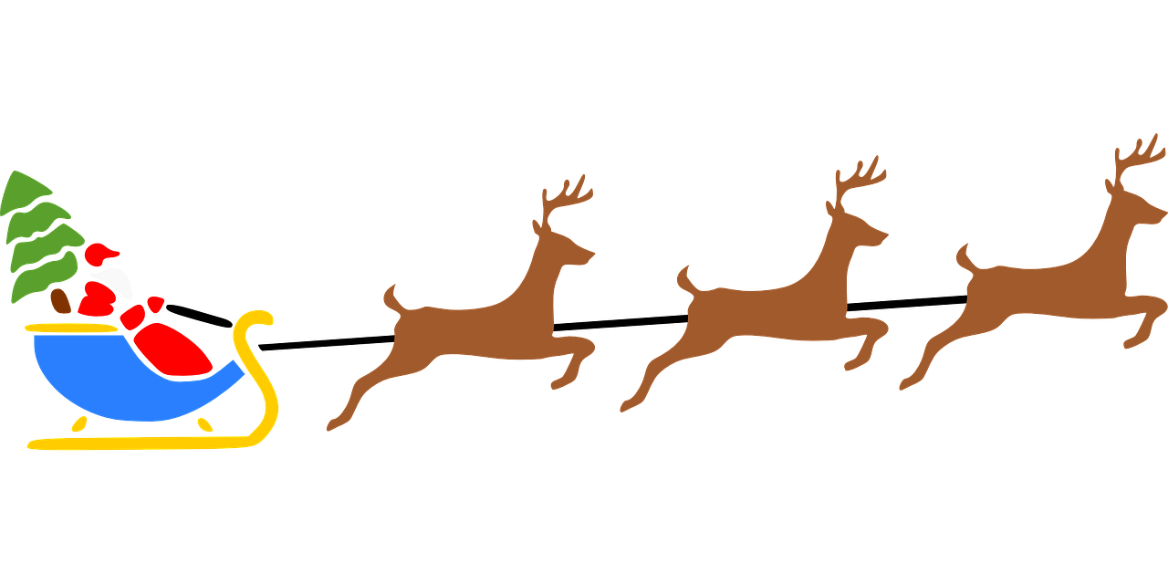 Christmas Reindeer Running PNG
