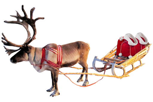 Christmas Reindeer Santa PNG