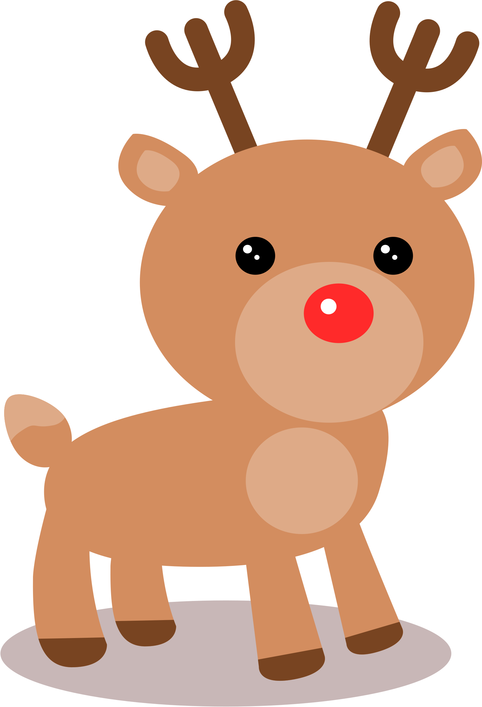 Christmas Reindeer Vector Background PNG