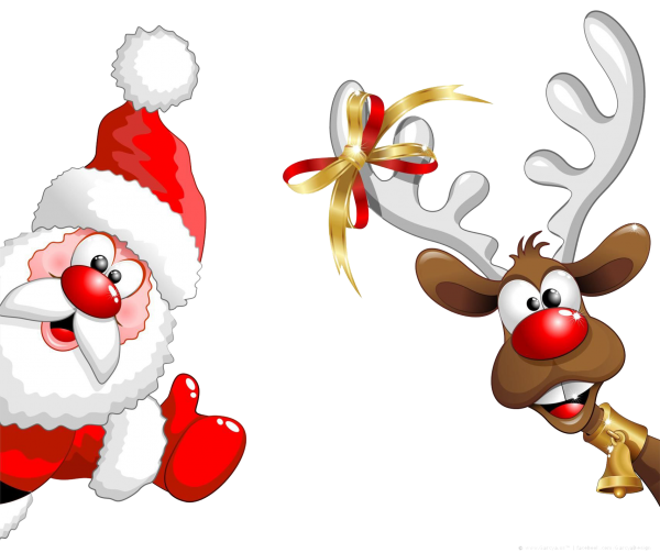 Christmas Santa Claus Reindeer PNG