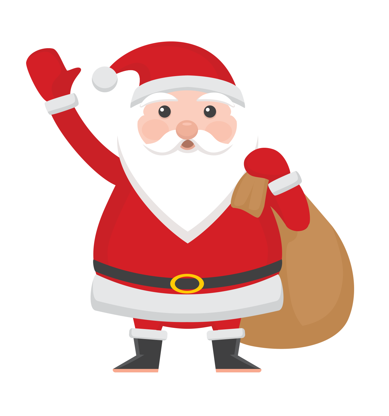 Christmas Santa Claus Waving PNG
