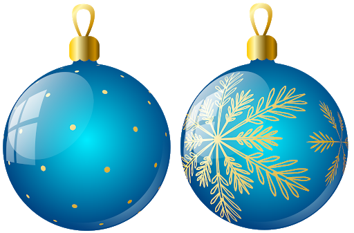 Clipart à boule de Noël décorée PNG
