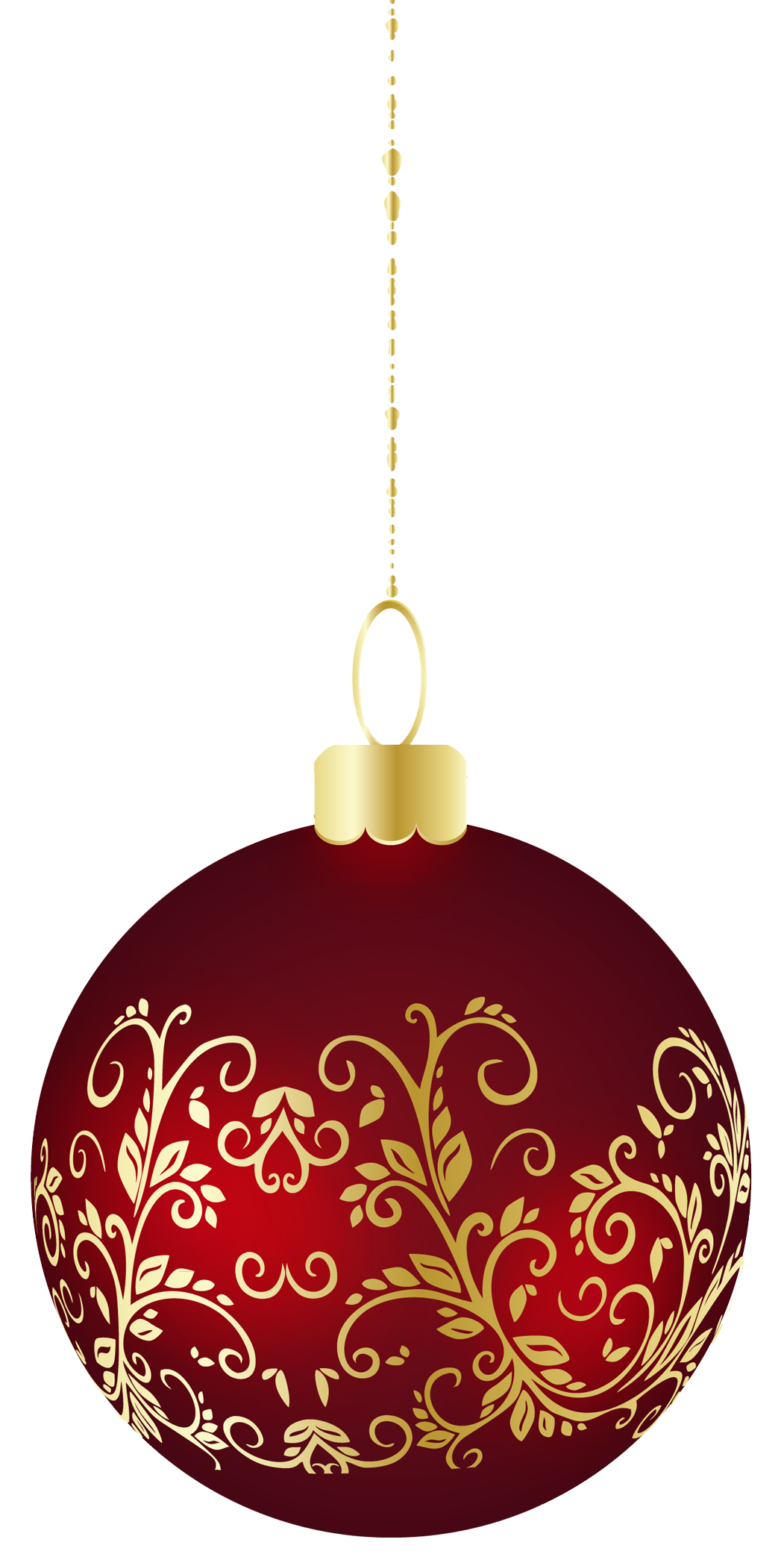 Decorated Christmas Ball No Background PNG