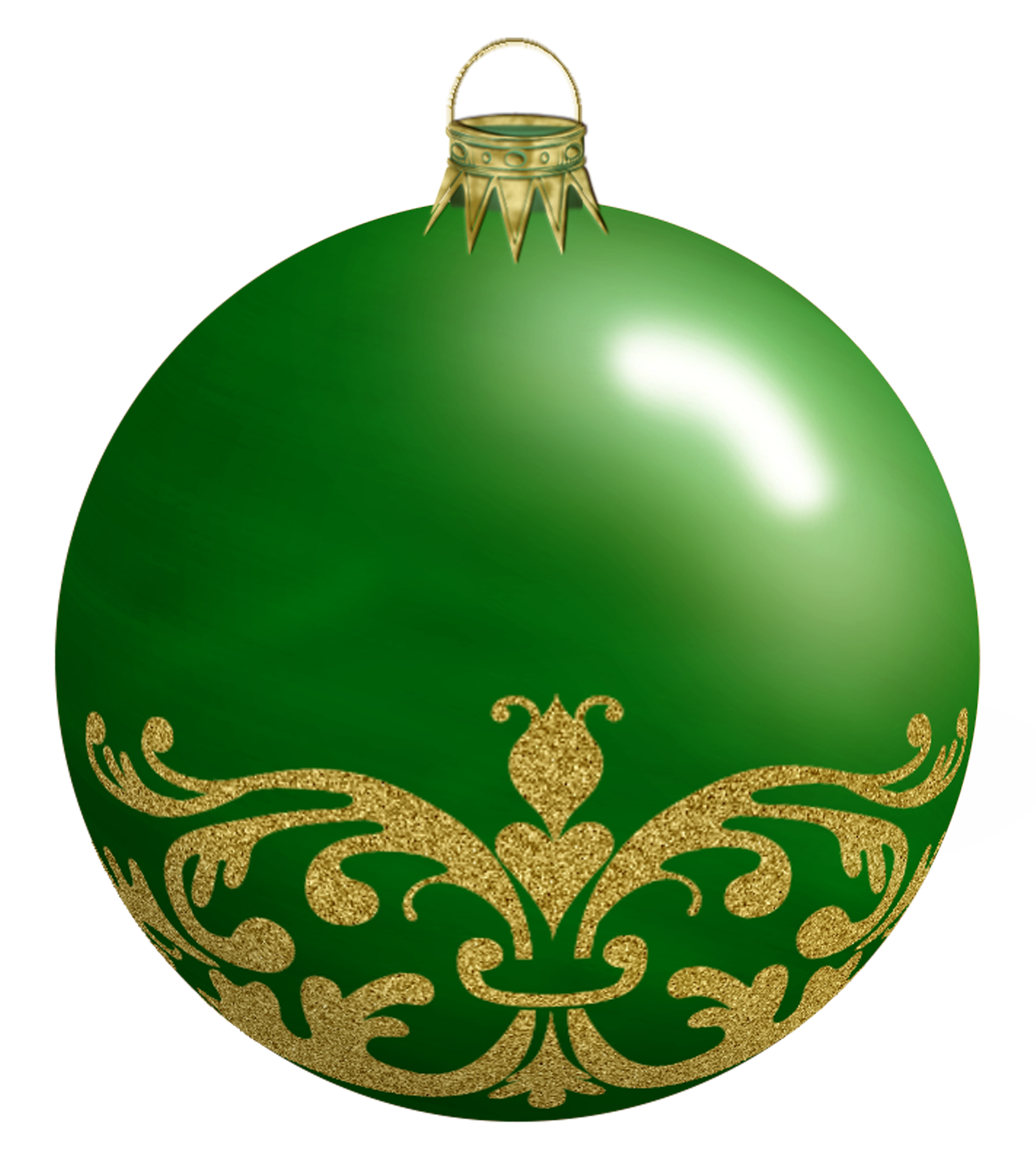 Balle de Noël décoré brillant PNG