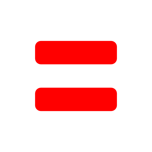 Equals Symbol No Background