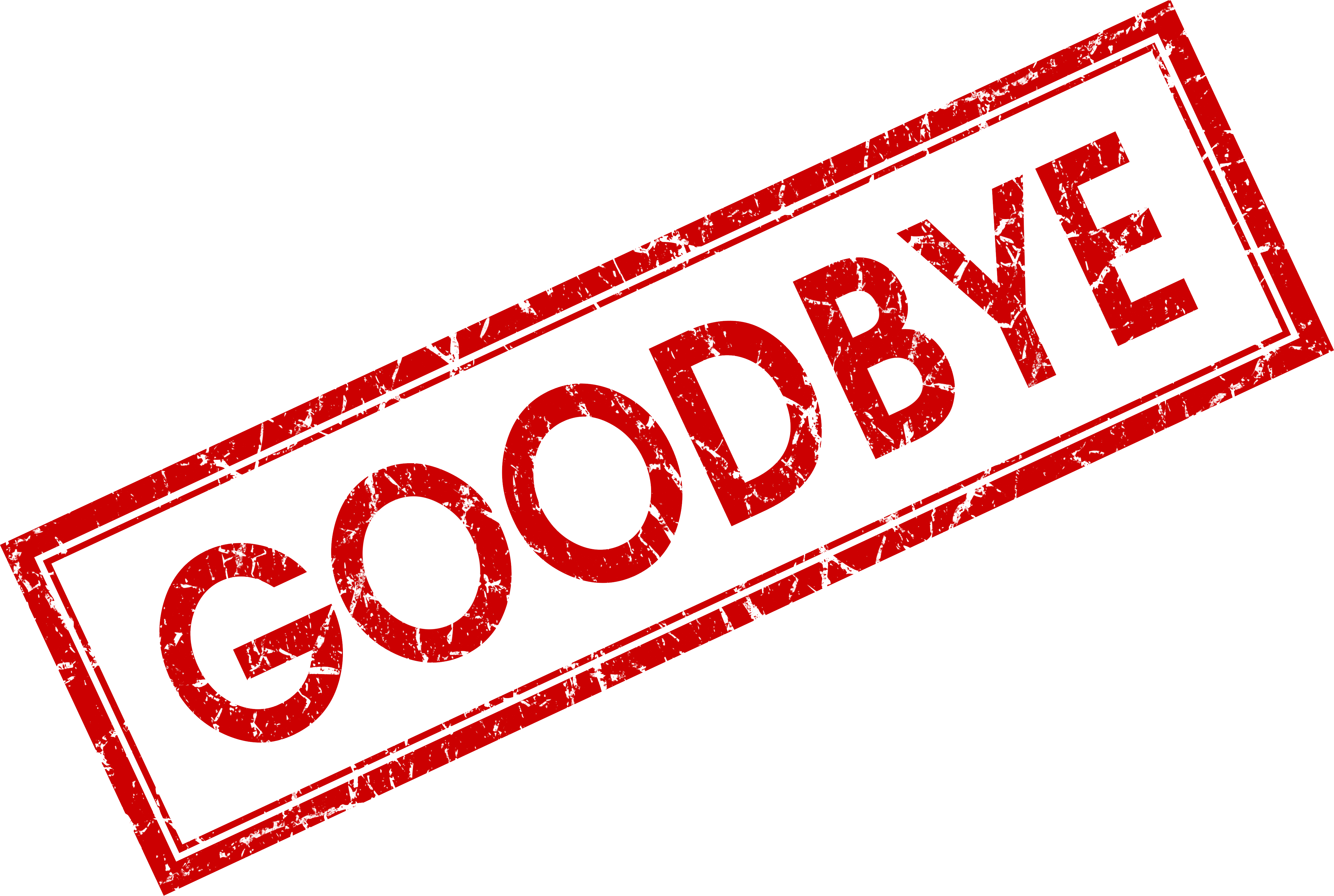 Goodbye PNG Clipart Background