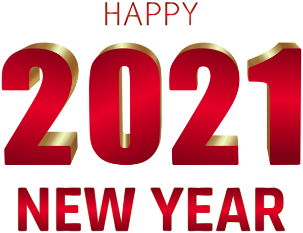 Happy 2021 New Year Transparent PNG
