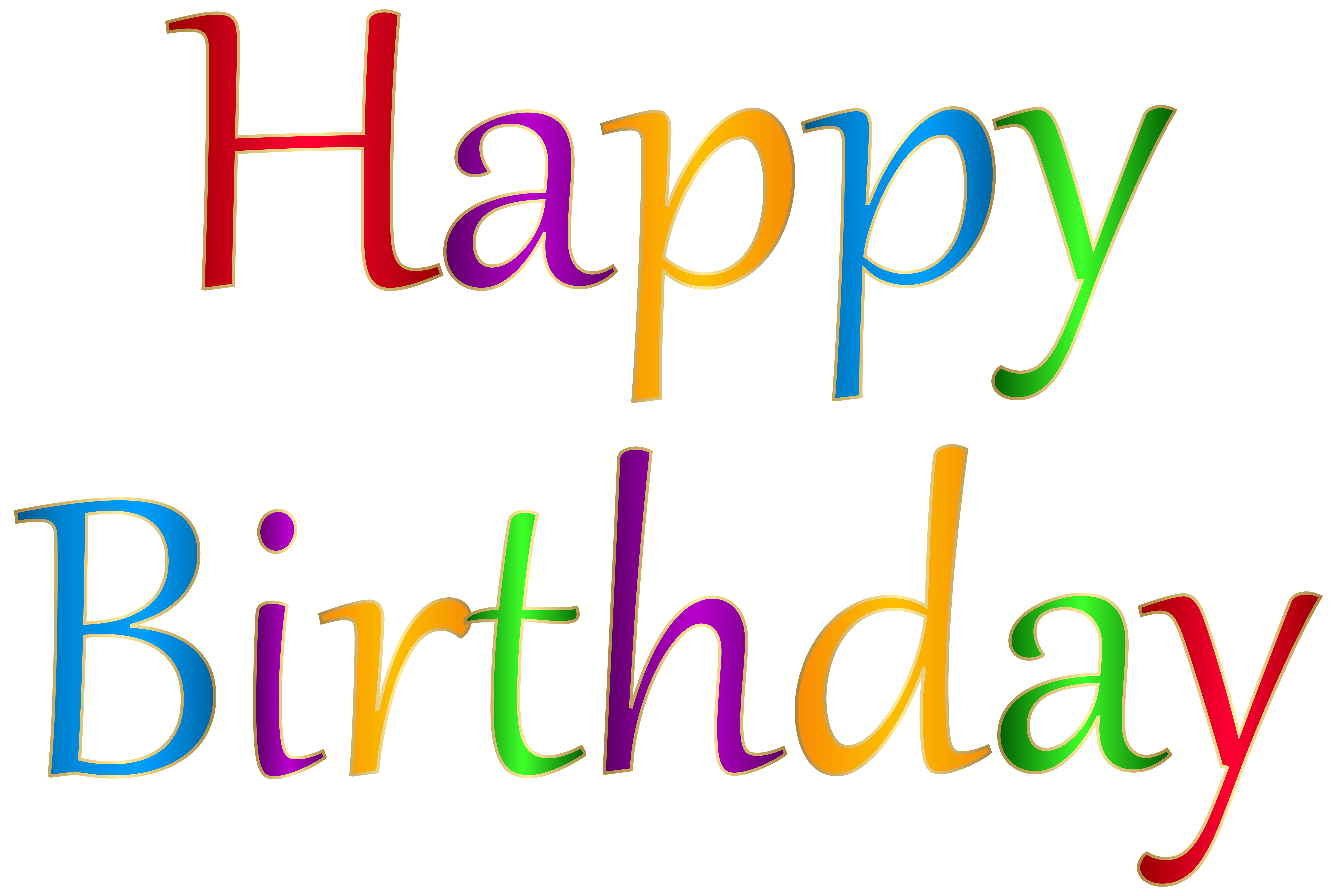 Happy Birthday PNG Free File Download