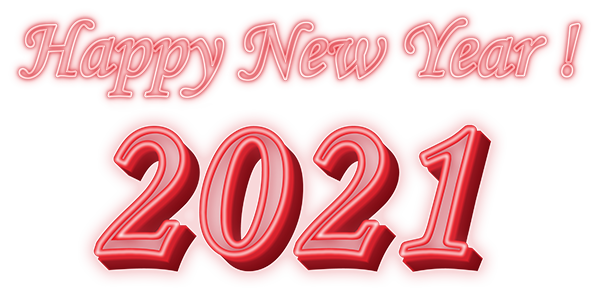 Happy New Year 2021 Pink Transparent PNG