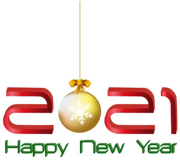 Happy New Year 2021 Time Clock Transparent PNG