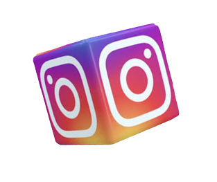 Instagram Cube Logo PNG