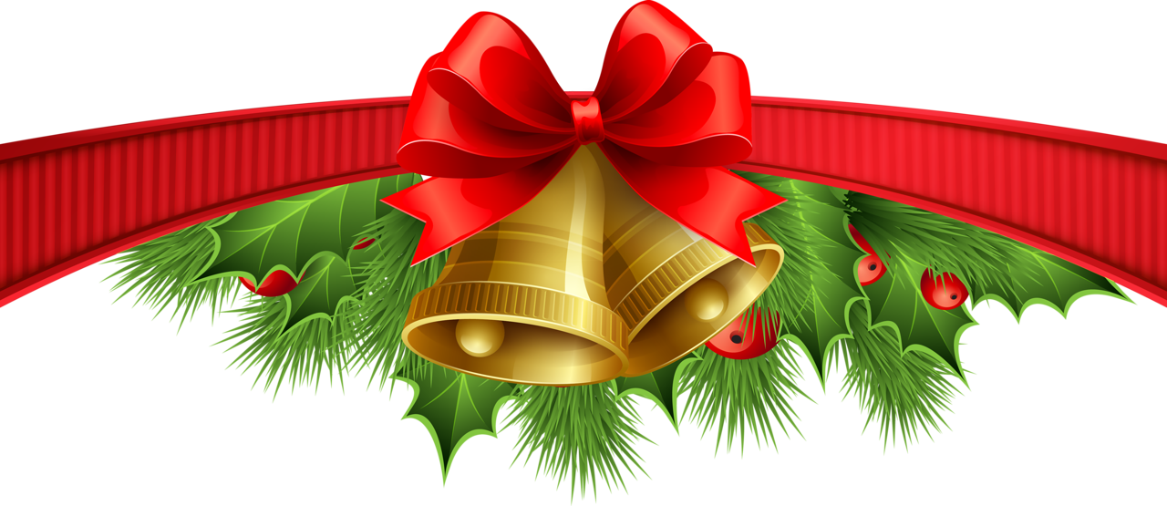 Merry Christmas Ribbon Clipart Background PNG