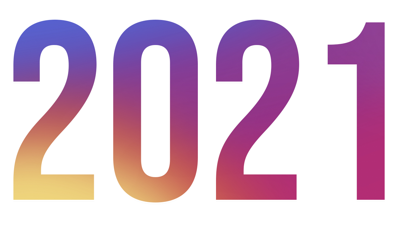 New Year Gradient 2021 PNG