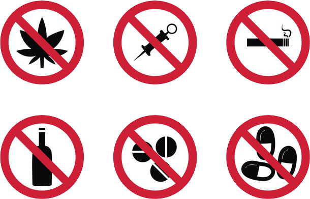 No Drugs Background PNG