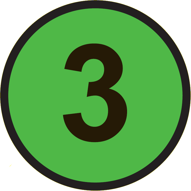 Number 3 PNG Photo Image