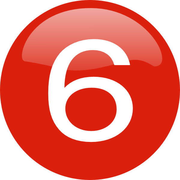 Number 6 Free PNG