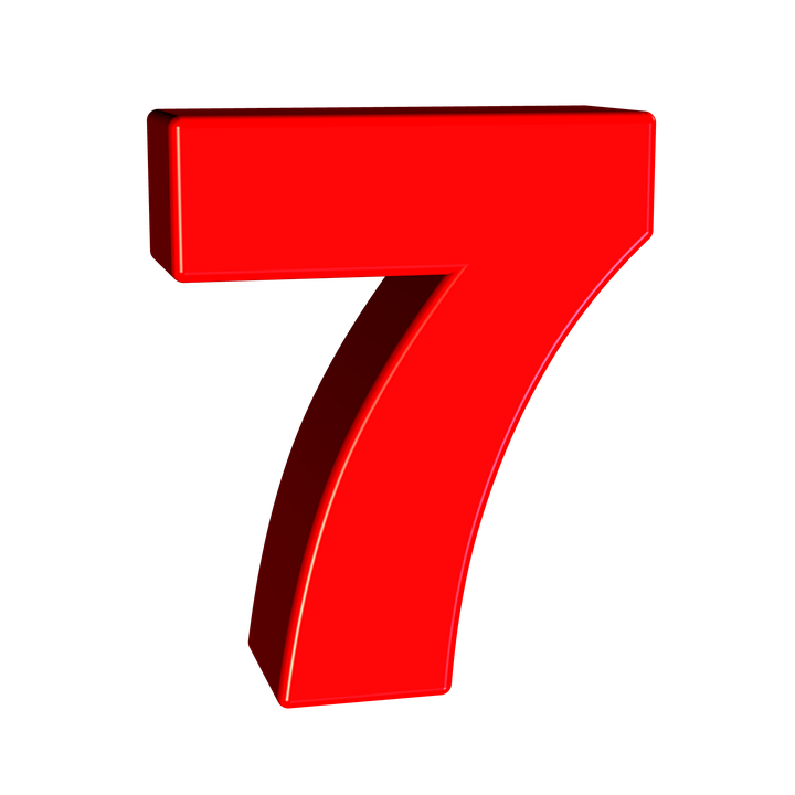 Number 7 PNG HD Quality