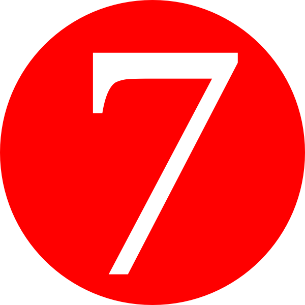 Number 7 PNG Images HD