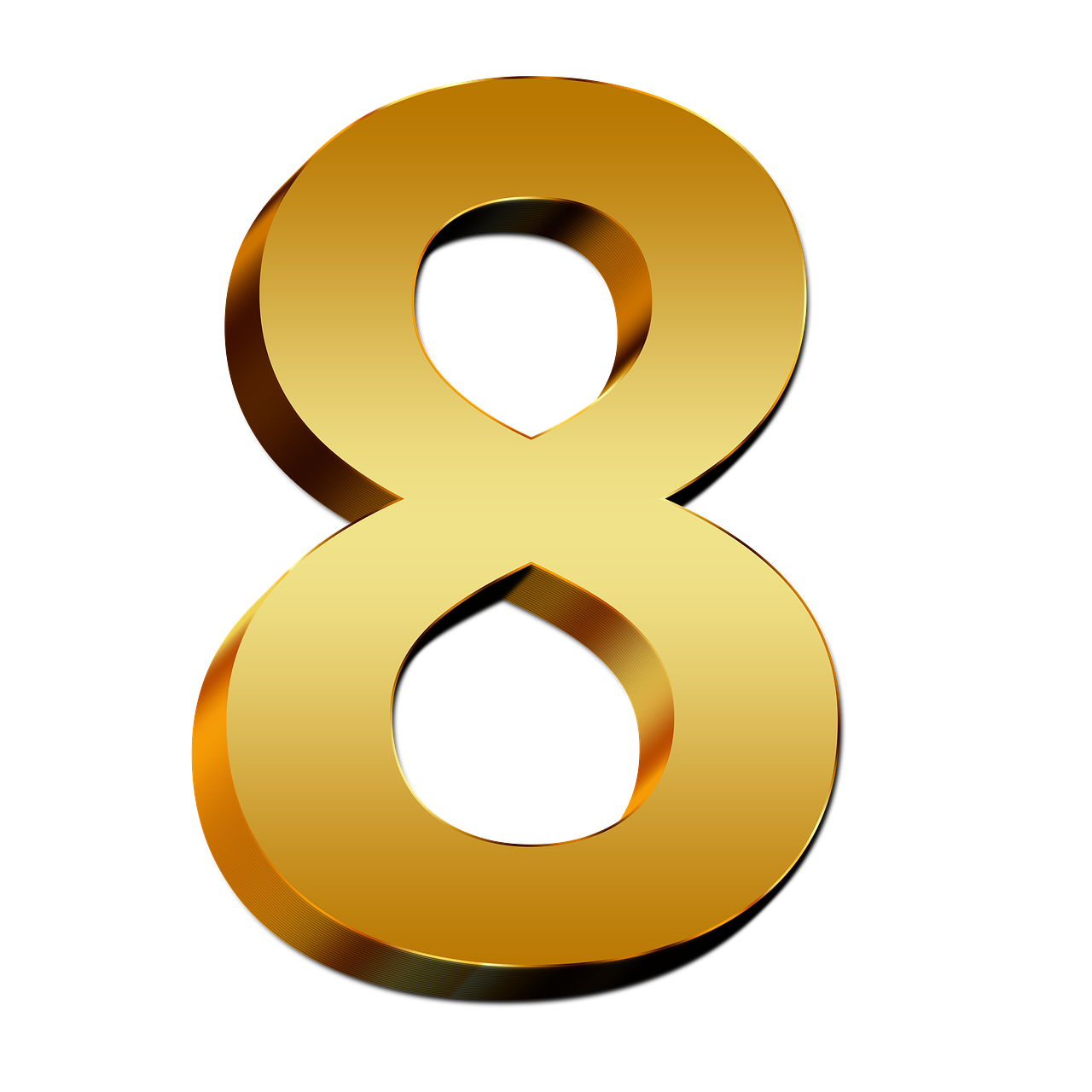 Number 8 PNG Clipart Background