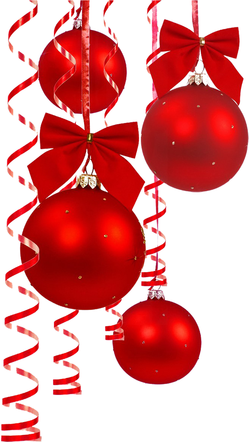 Red Baubles Decoration PNG
