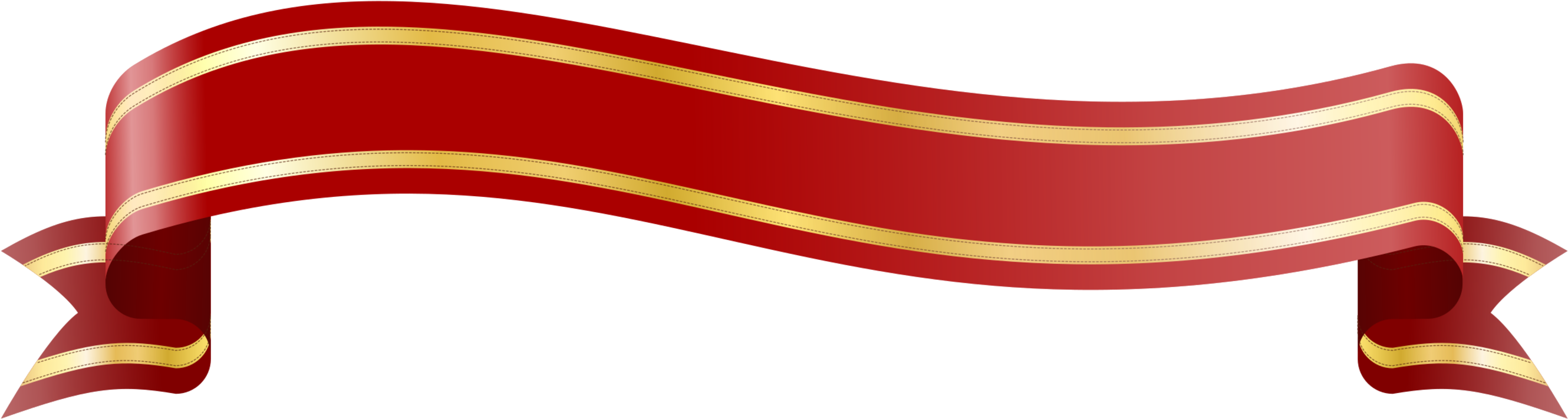 Bannière de ruban de Noël rouge PNG