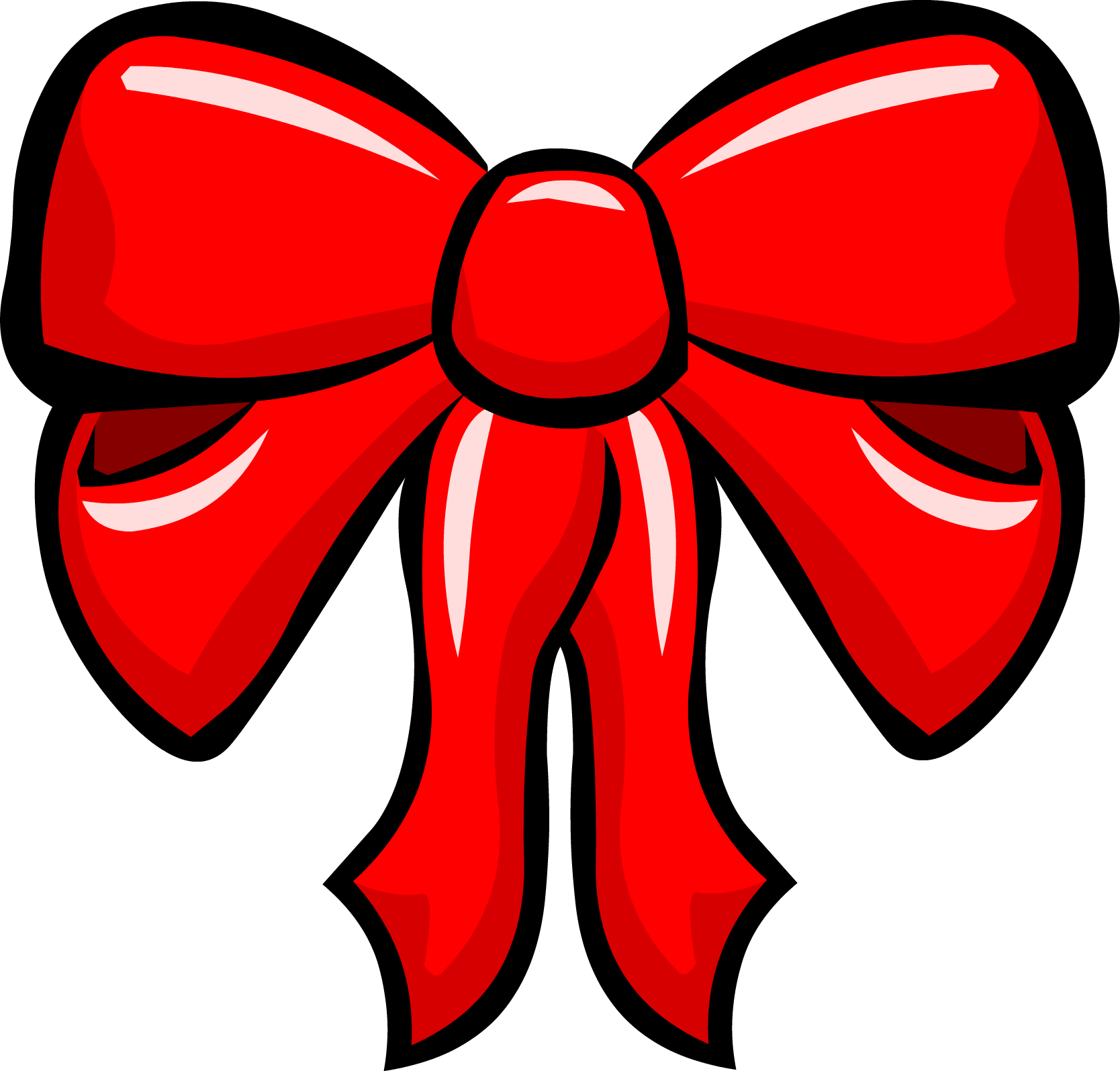 Red Christmas Ribbon Clipart PNG