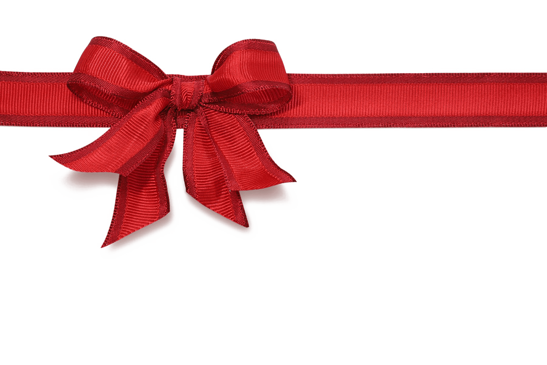 Red Christmas Ribbon Home PNG