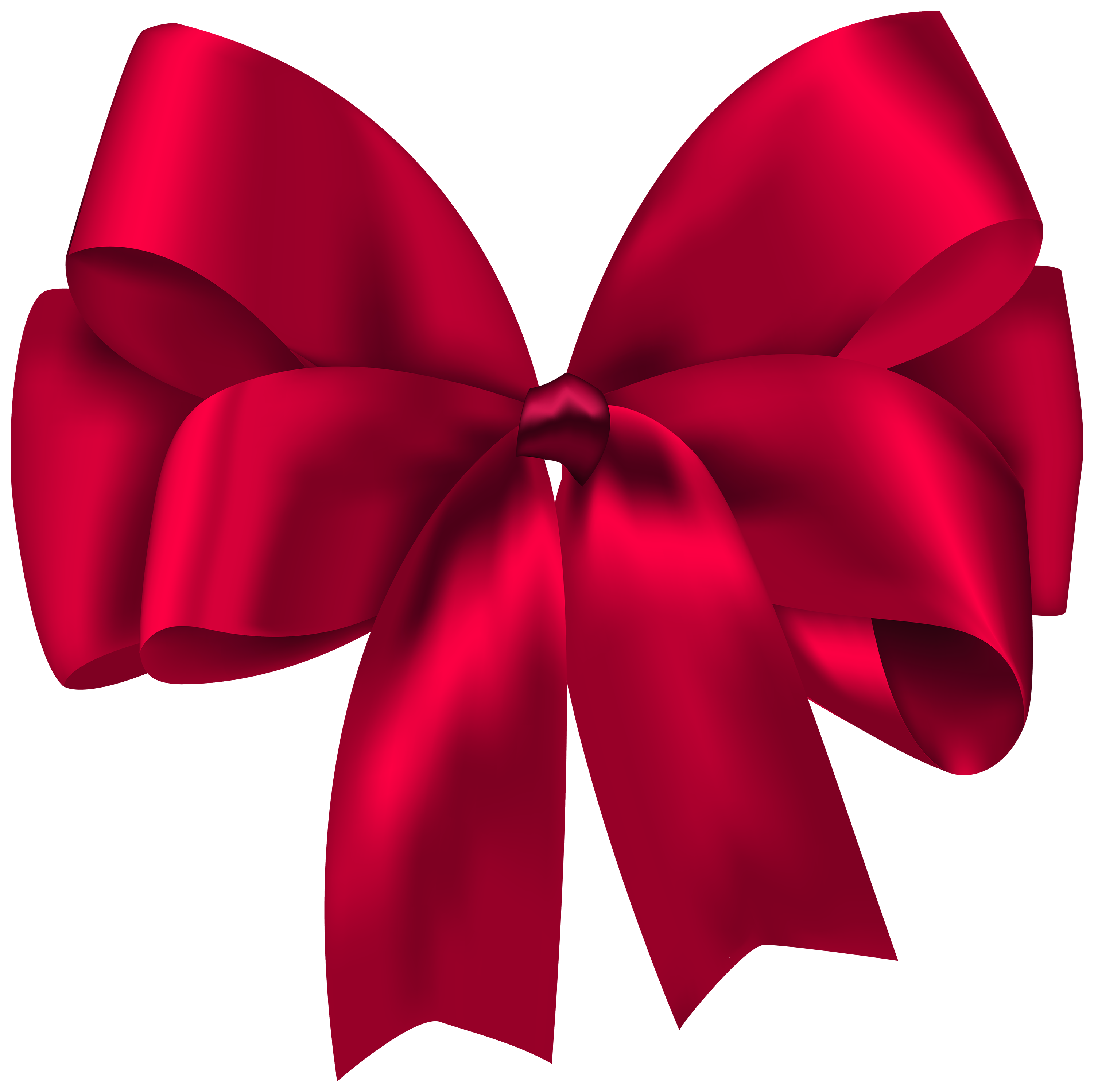 Red Christmas Ribbon House Decoration PNG
