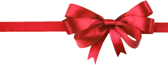 Red Christmas Ribbon Soft PNG