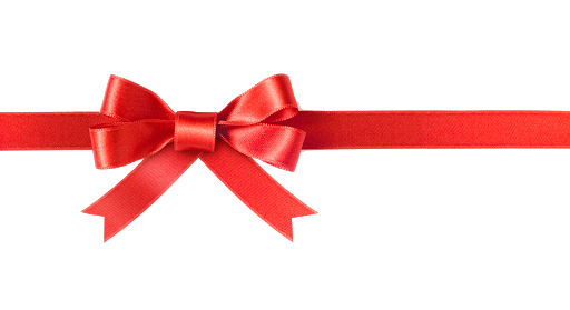 Red Christmas Ribbon Transparent Background PNG