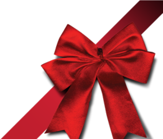 Red Christmas Ribbon Velvet PNG
