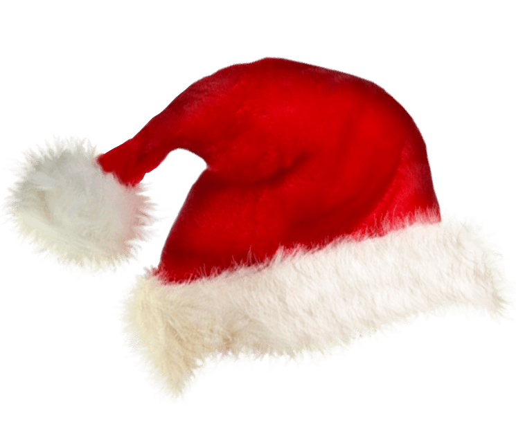 Santa chapeau rouge Noël PNG