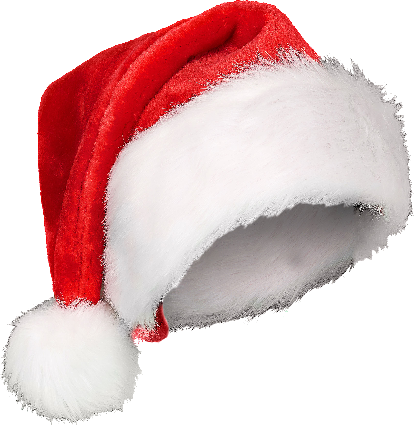 Santa chapeau rouge transparent PNG