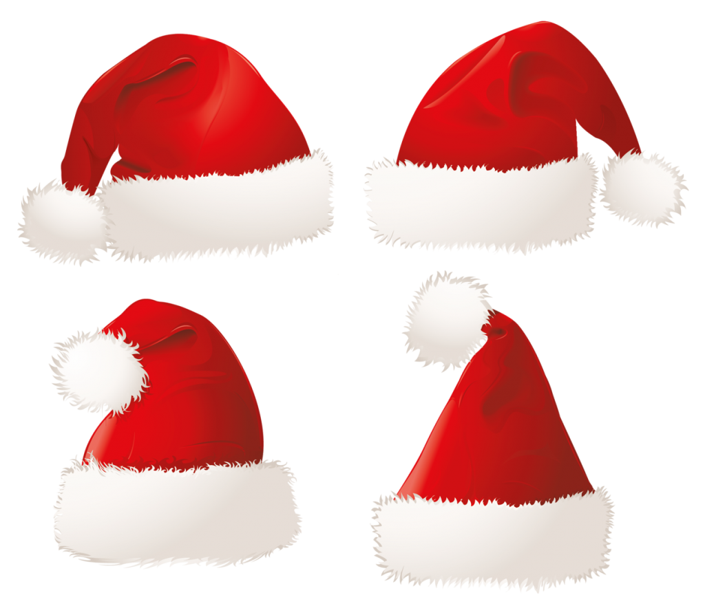 Santa Claus Hat Collection PNG