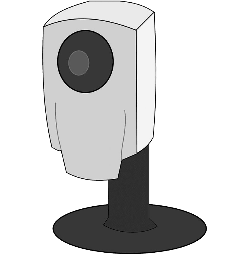 Caméra de chat vidéo unique PNG