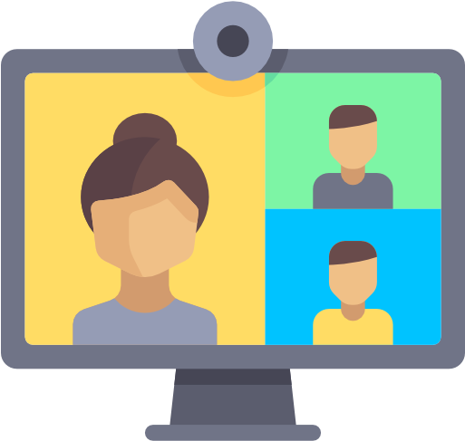 Video Conference Computer People PNG