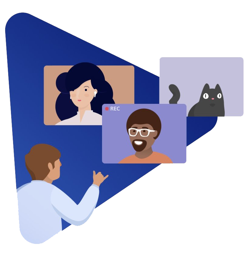 Video Conference Design PNG