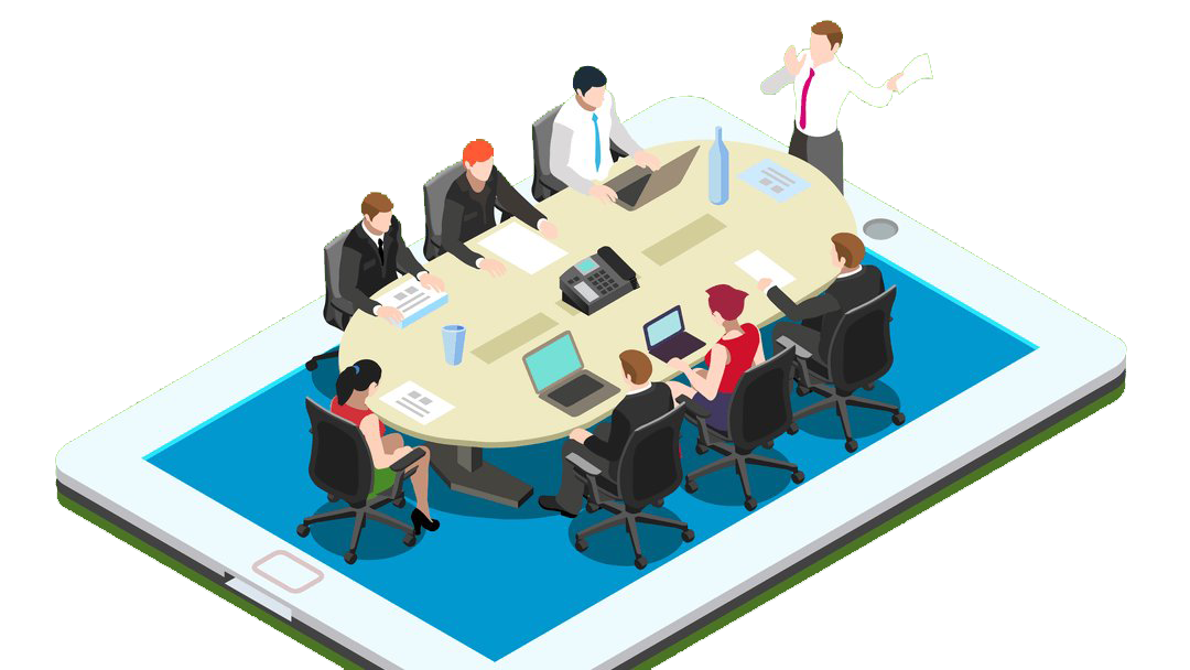 Virtual Meeting Boss PNG